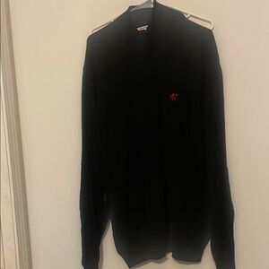 Cutter & Buck Black Cardigan with Red Accent